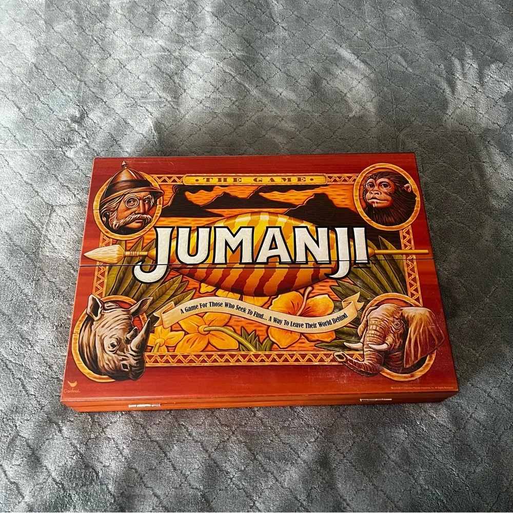 Jumanji Board Game - Classic Adventure in Red and Orange‎